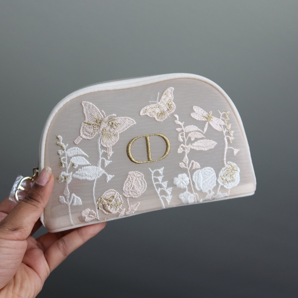 DIOR Limited-Edition Lucky Miss Ritual Butterfly Embroidered Pouch